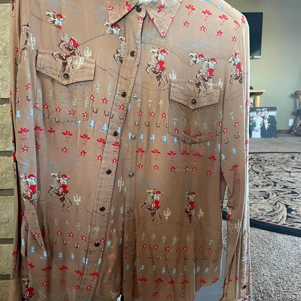 Cad Zoots Billy Bob Thorton Vintage Western Ranchwear Pearl Snap Shirt